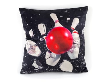 BOWLING - Square fabric cushion