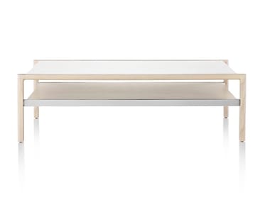 BRABO - Rectangular wooden coffee table by Herman Miller