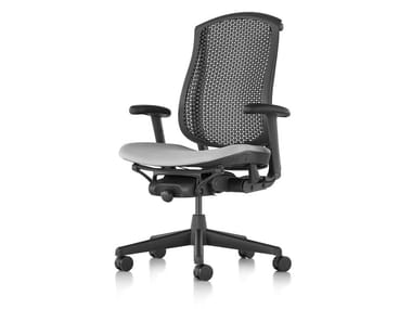 CELLE - Office chair with castors with 5-Spoke base by Herman Miller