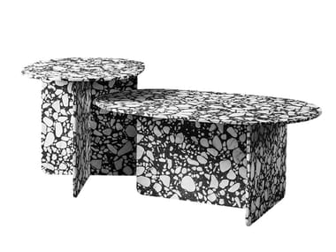 CHAP - Oval marble coffee table by Miniforms