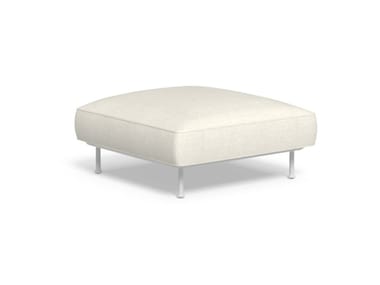 CORAL - Square fabric garden pouf with removable cover by Talenti