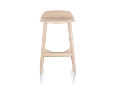 CROSSHATCH - Wooden stool by Herman Miller
