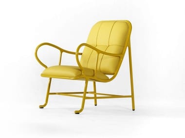 GARDENIAS INDOOR - Upholstered armchair with armrests by BD Barcelona Design
