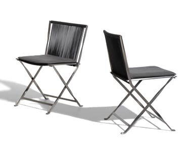 GEORGE - Folding nautical rope chair by Talenti