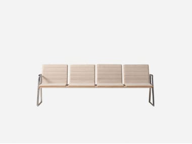 LIN WOOD - Freestanding fabric beam seating by Inclass