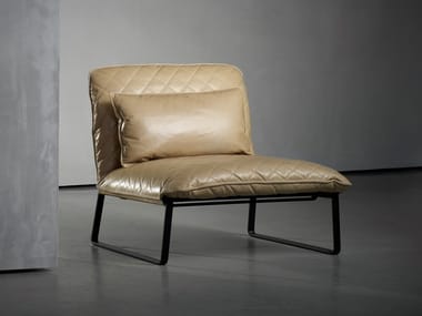 KEKKE LIVING - Sled base upholstered easy chair by Piet Boon