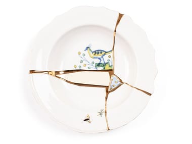 KINTSUGI - Porcelain deep plate
