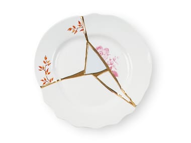 KINTSUGI - Porcelain dessert plate