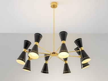 MEGAFONO - Swivel metal pendant lamp by Stilnovo