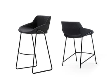 MONK - Fabric barstool with footrest by Prostoria
