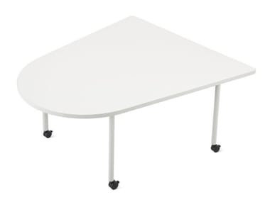 OE1 - Meeting table with electrical outlets with castors by Herman Miller