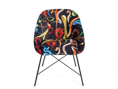 SNAKES - Upholstered fabric chair