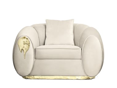 SOLEIL - Fabric armchair with armrests by Boca do Lobo