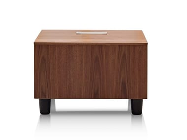 SWOOP - Square wooden coffee table by Herman Miller