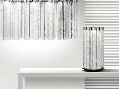 SWORDS - Glass table lamp by Giorgetti