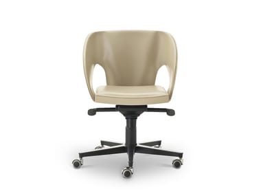 VOILE - Swivel chair with castors by I 4 Mariani