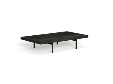 ALLURE - Low rectangular wooden garden side table by Talenti