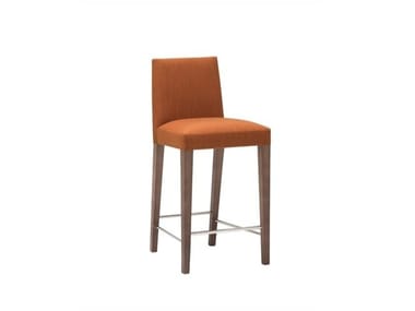 ANNA BQ1385 - Upholstered stool with back by Andreu World