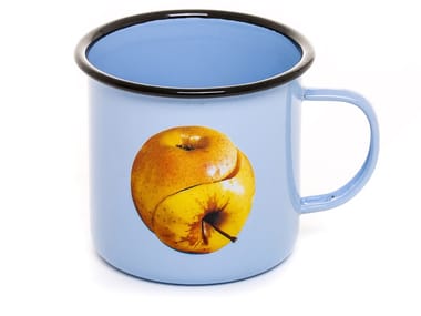 APPLE - Enamelled metal mug