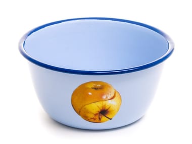 APPLE - Enamelled metal serving bowl