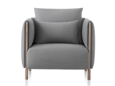 COLOURFORM - Fabric armchair with armrests by Herman Miller