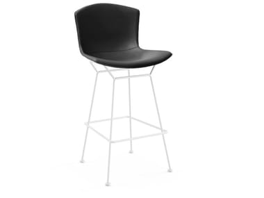 Bertoia - Leather Stool with Back