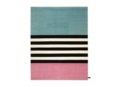 LES ARCS NOIR BLANC - Handmade wool rug by CC-Tapis
