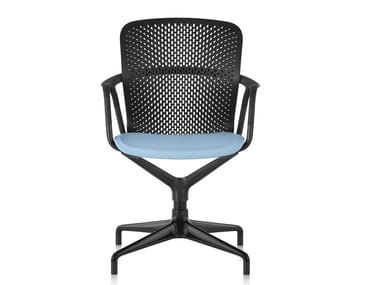 KEYN - Swivel chair with 4-spoke base by Herman Miller