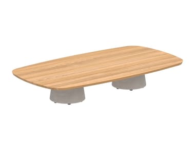 CONIX - Rectangular teak garden side table by Royal Botania