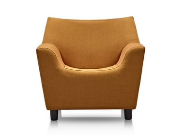 SWOOP - Upholstered fabric armchair with armrests by Herman Miller