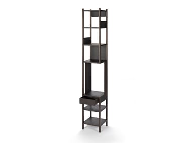 LUNGANGOLO - Open Corner oak bookcase by Karakter