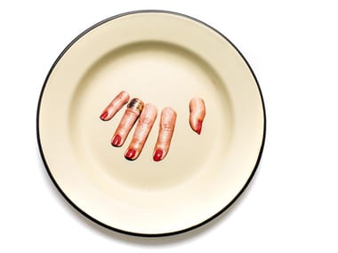 FINGERS - Enamelled metal plate