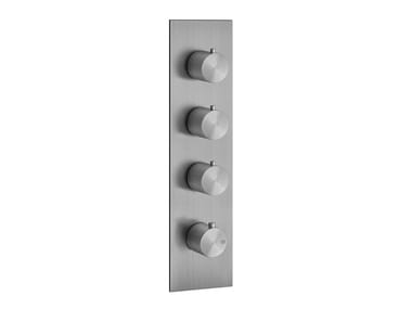 GESSI 316 - 4 hole metal shower mixer with plate by Gessi
