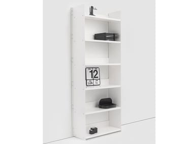 GRAN LIVORNO - Open painted metal bookcase by Danese Milano