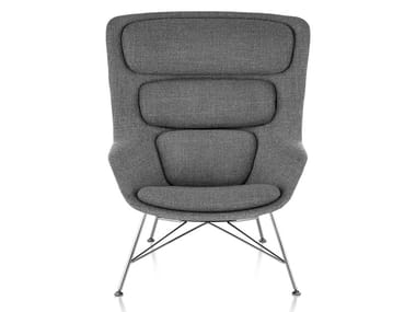 STRIAD - High-back fabric armchair by Herman Miller