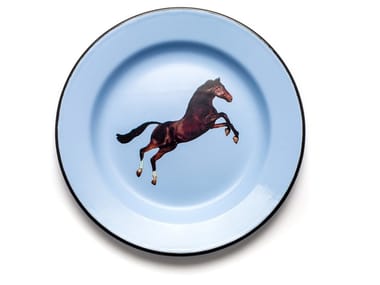 HORSE - Enamelled metal plate