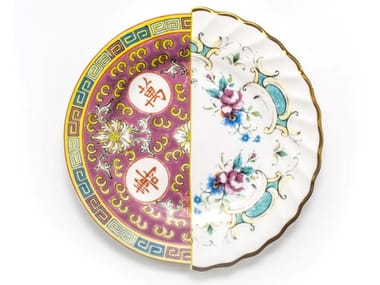 HYBRID EUDOSSIA - Round porcelain dessert plate