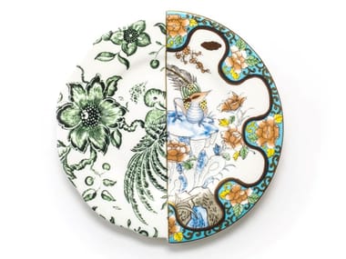 HYBRID ZOE - Round porcelain dessert plate