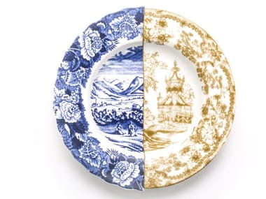 HYBRID SOFRONIA - Round porcelain deep plate