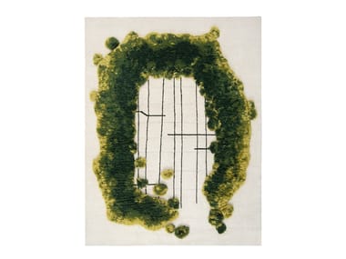 LAPSE 2 - Handmade rectangular Himalayan Wool rug by CC-Tapis
