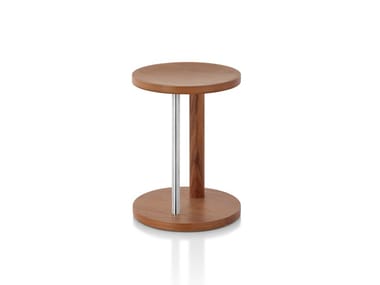 SPOT - Low wooden stool by Herman Miller