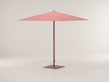 METEO S - Square aluminium Garden umbrella (Structure - Aluminium / Terrain Paint - 28C Spring Meadow) (Request Info)