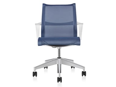 SETU - Ergonomic swivel fabric office chair with armrests by Herman Miller
