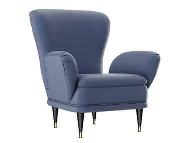 PIERA - Fabric armchair with armrests by Fratelli Boffi