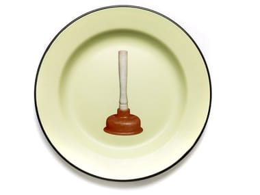 PLUNGER - Enamelled metal plate