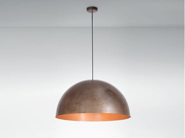 ORU F25 A07 - Burnished copper pendant lamp by Fabbian