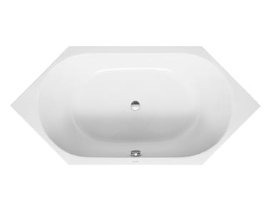 D-CODE - Built-in hexagonal bathtub by Duravit