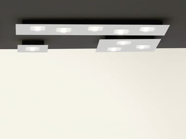 QUARTER - LED aluminium ceiling lamp by Fabbian