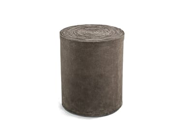 ROLL - Low rolled Utah leather stool by Riva 1920