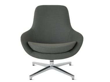 SAIBA - High-back fabric armchair with 4-spoke base by Herman Miller